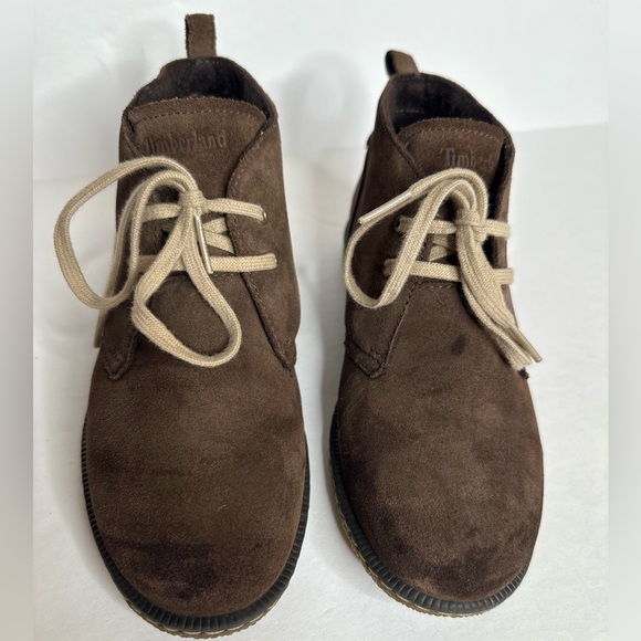 Timberland Suede Leather Brown Comfort‎ Ankle Boots Kids Size: 2.5 - Picture 7 of 15